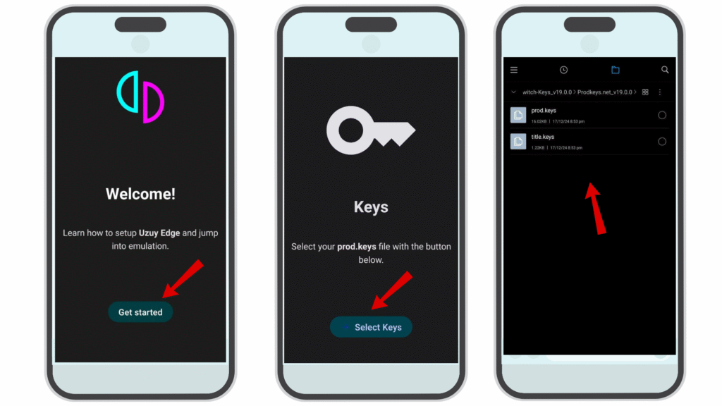 Set Up Keys (prod.keys and title.keys)